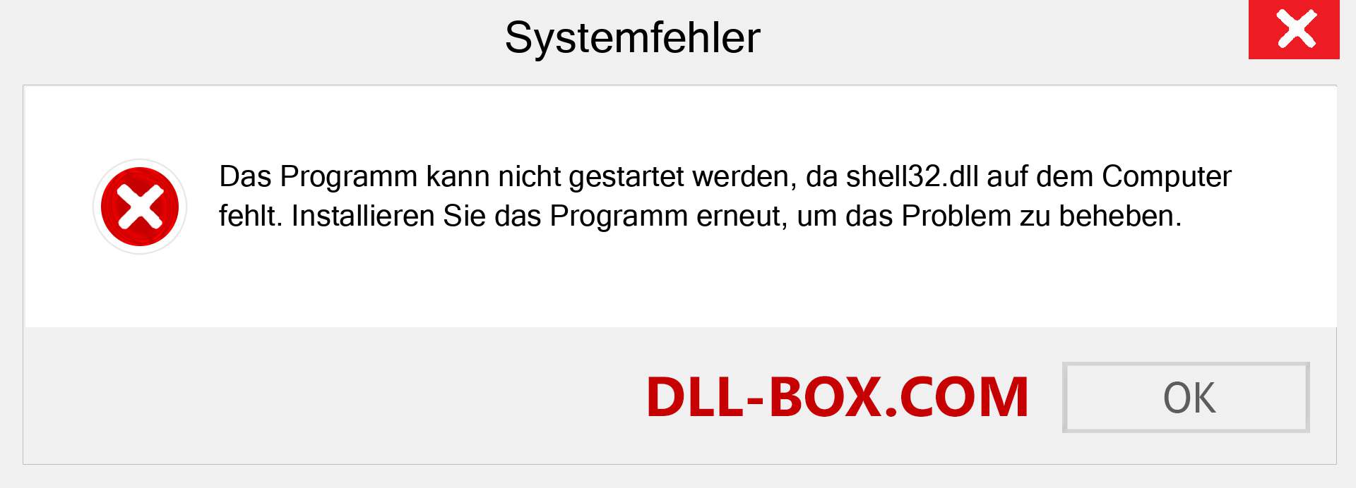 shell32.dll-Datei fehlt?. Download für Windows 7, 8, 10 - Fix shell32 dll Missing Error unter Windows, Fotos, Bildern